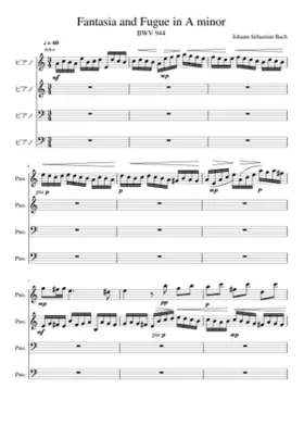 Fantasia and Fugue in A minor BWV 944
