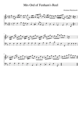 Mrs Ord of Fenham's Reel