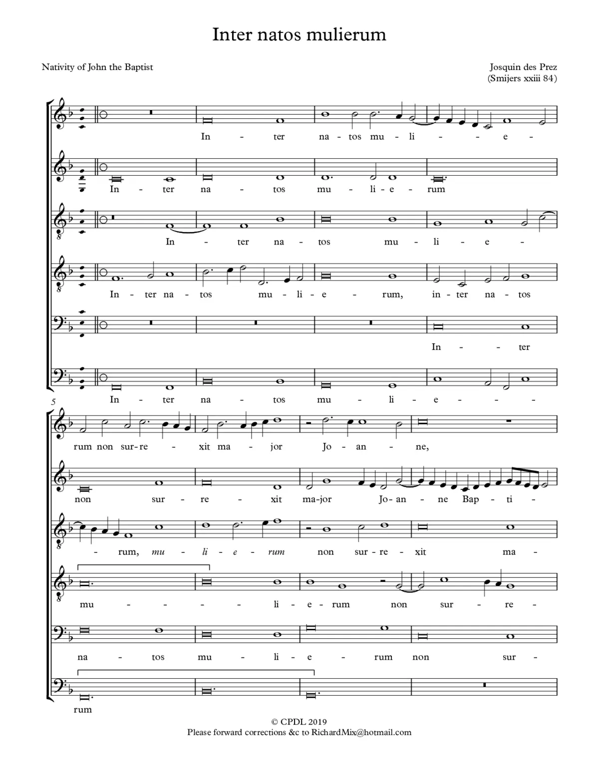 Inter natos mulierum - Page 1