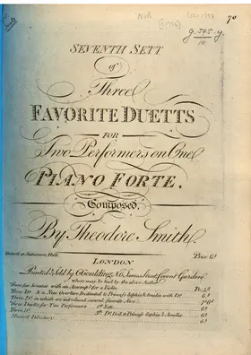 3 Keyboard Duets, Set 7