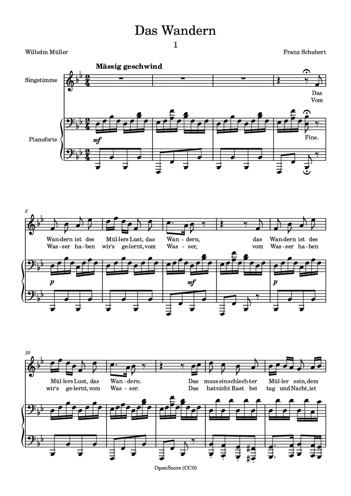 Das Wandern - Page 1