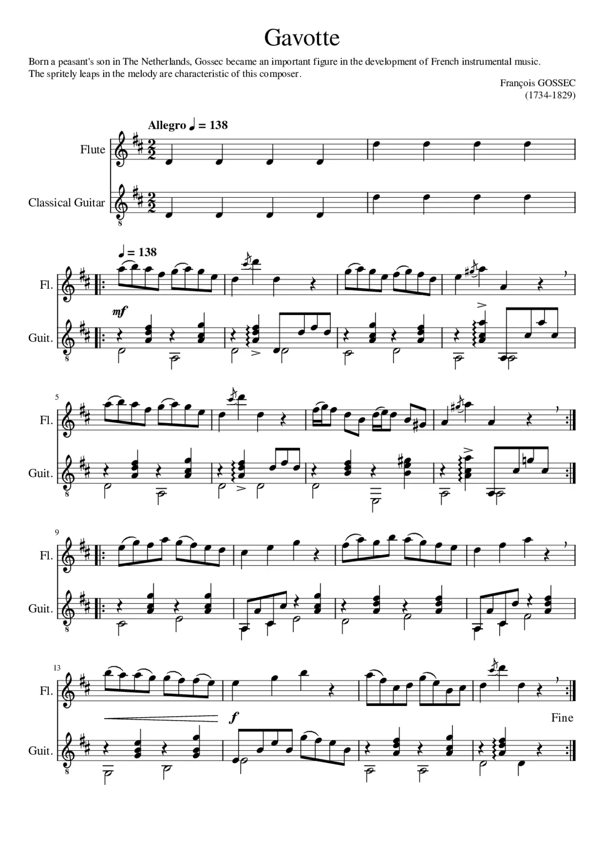 Gavotte - Page 1