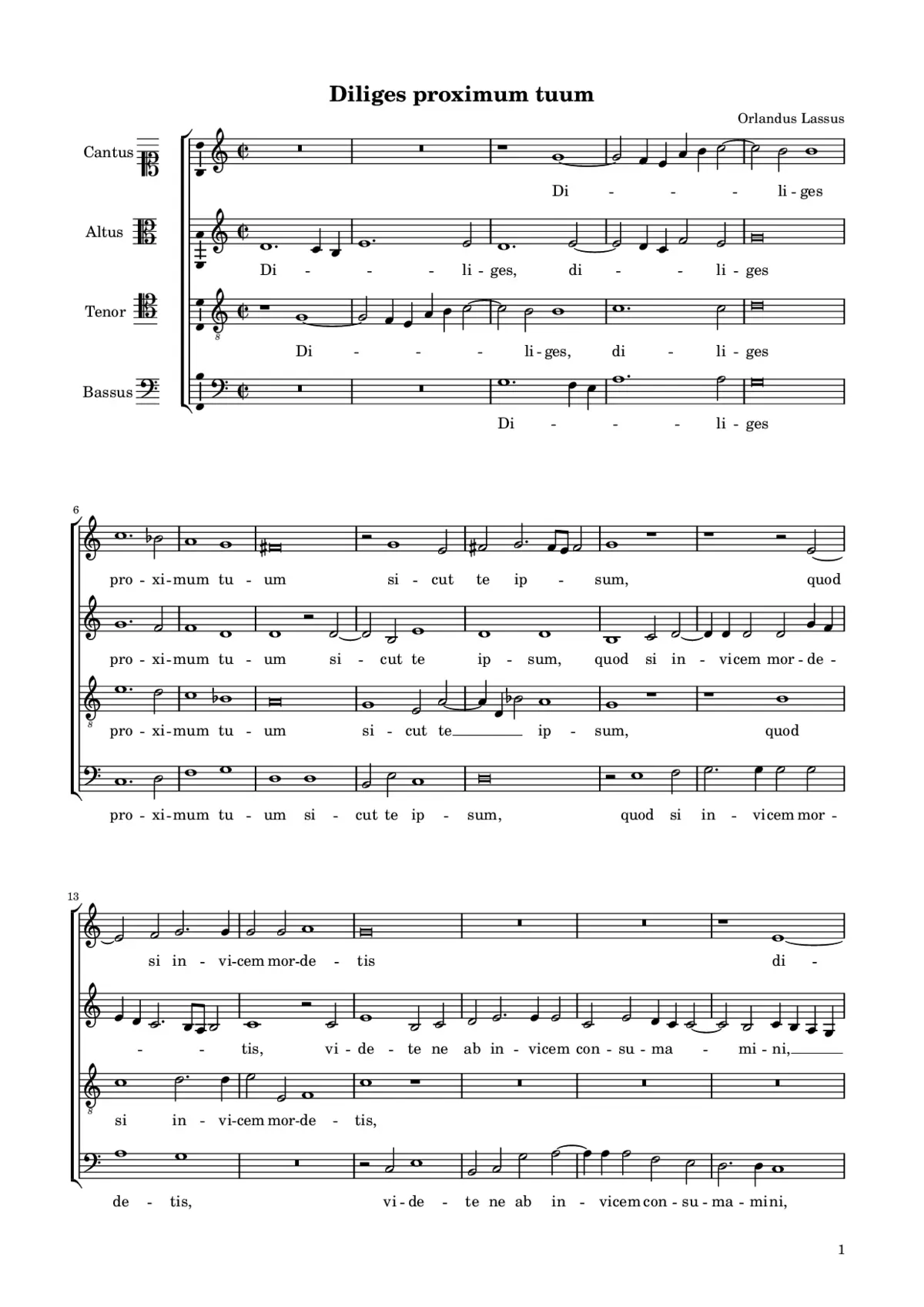 Diliges proximum tuum - Page 1