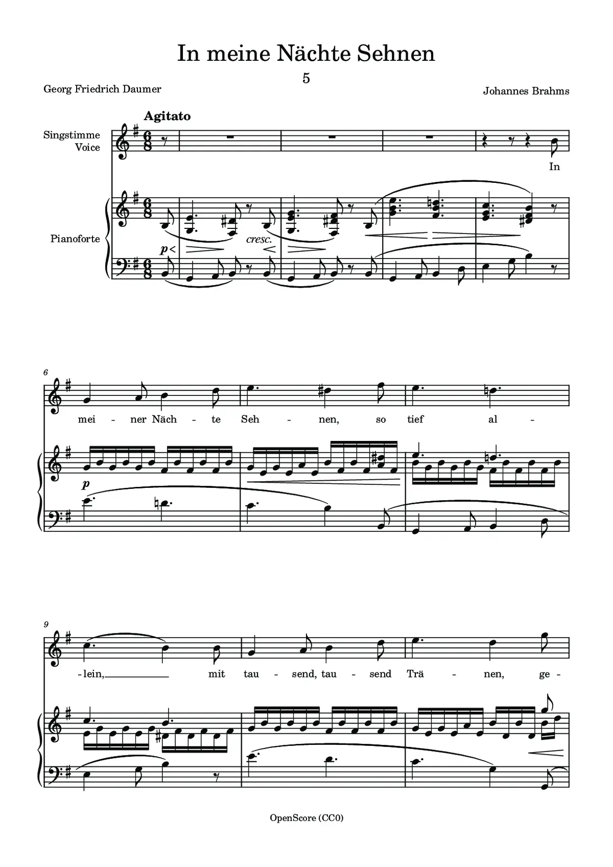 In meiner Nächte Sehnen - Page 1