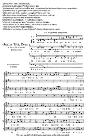 Gratias Tibi, Deus