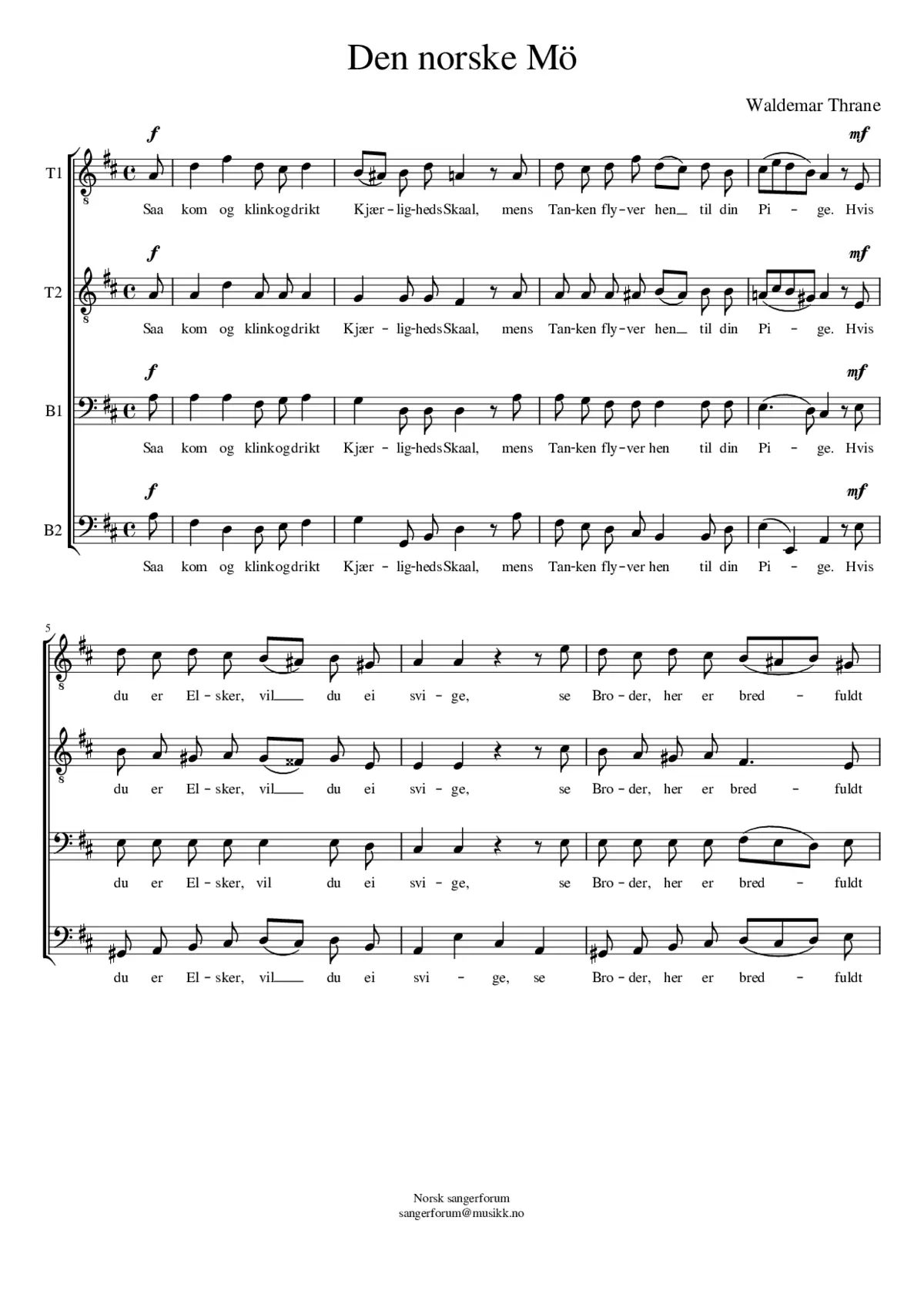 Den norske Mö - Page 1