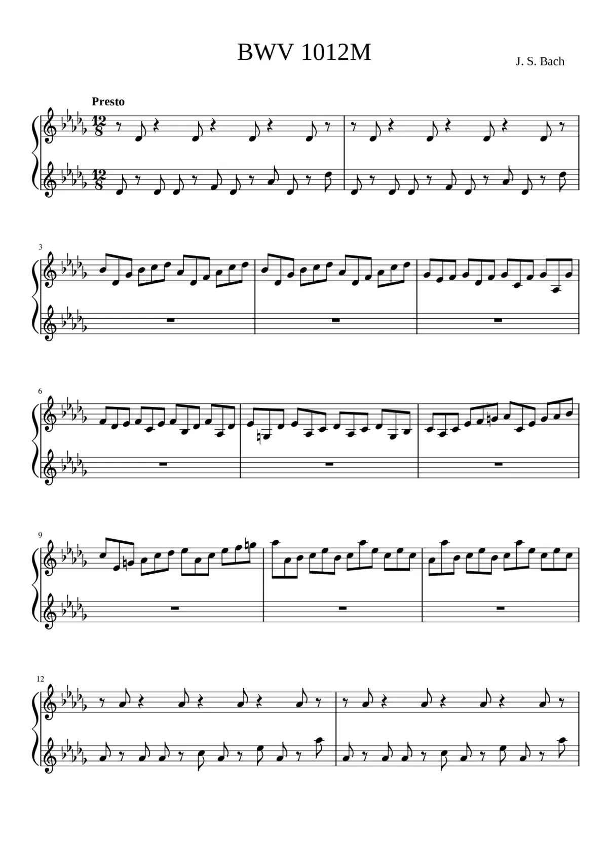 6 Cello Suites BWV 1007-1012 - Page 1