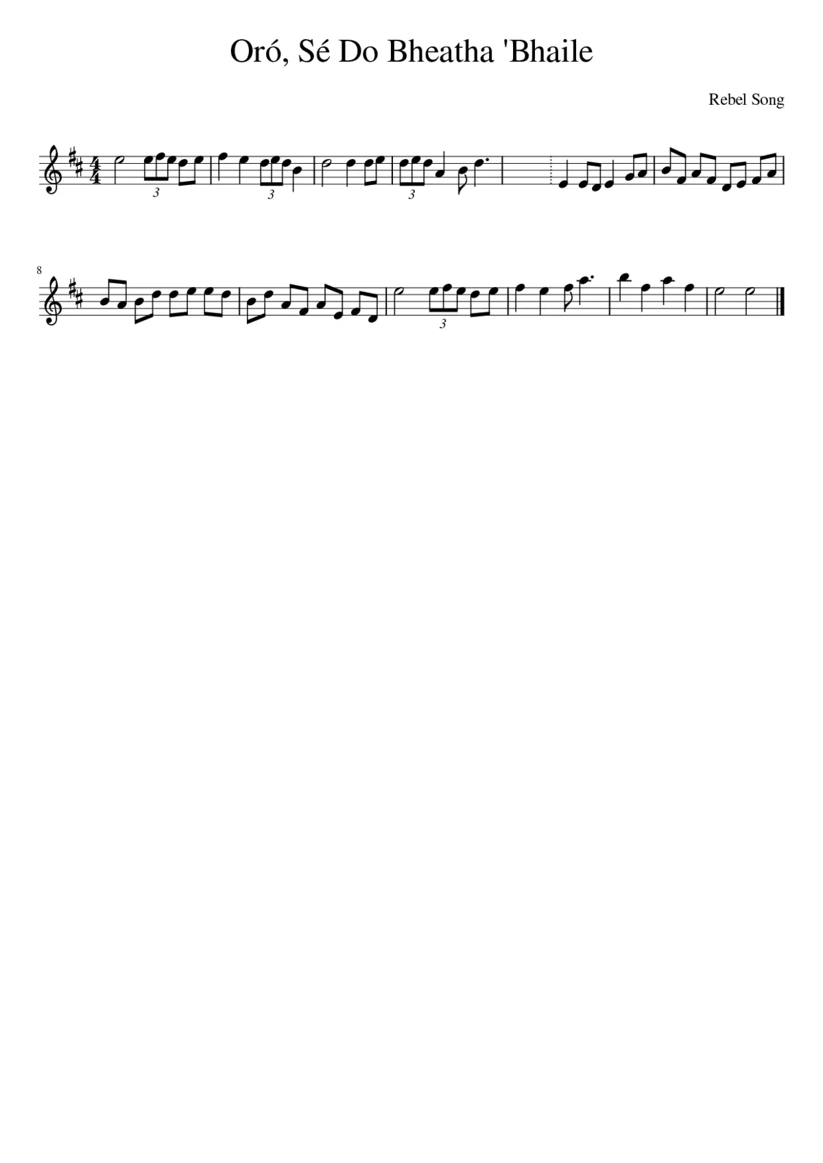 Oró Sé Do Bheatha 'Bhaile - Page 1