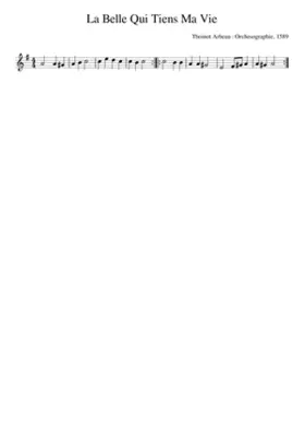Belle Qui Tiens Ma Vie