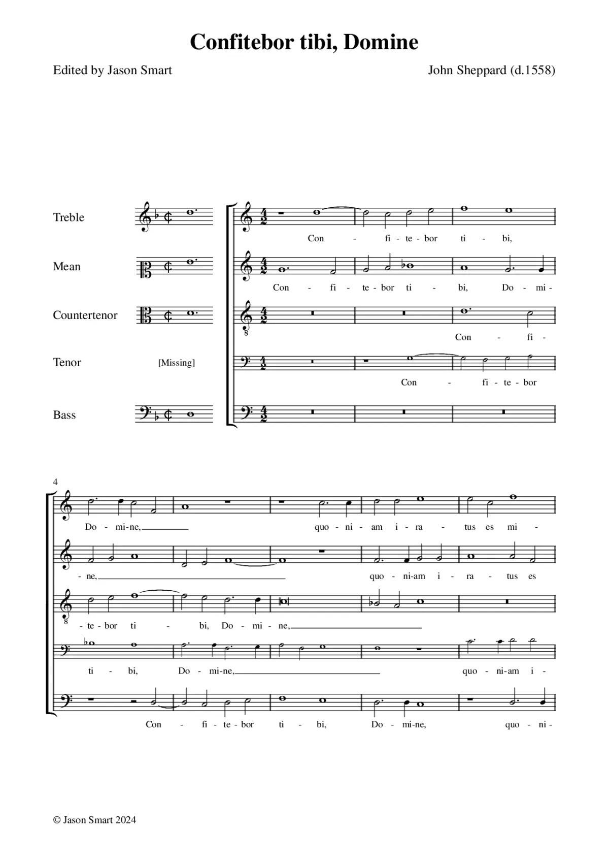 Confitebor tibi, Domine - Page 1
