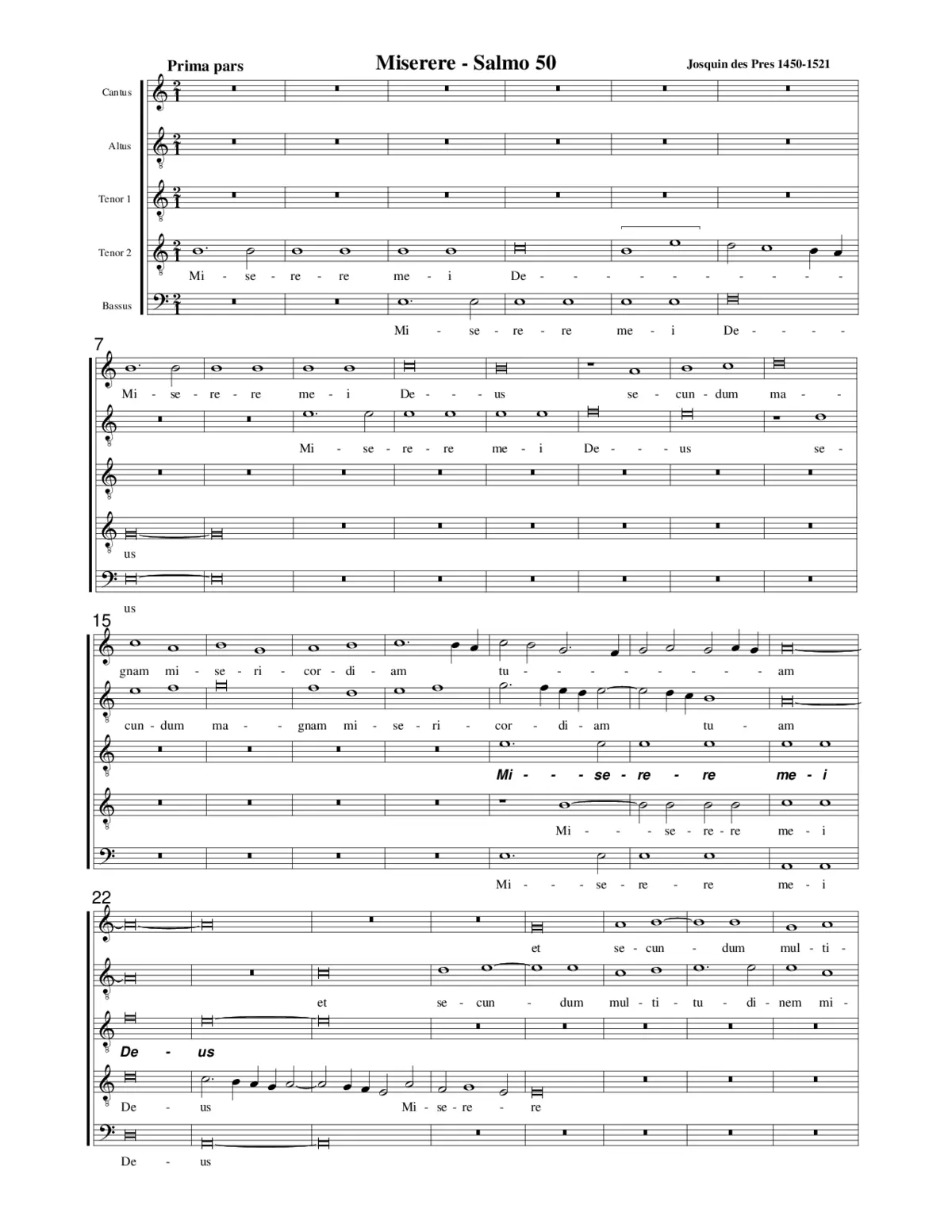 Miserere mei Deus - Page 1