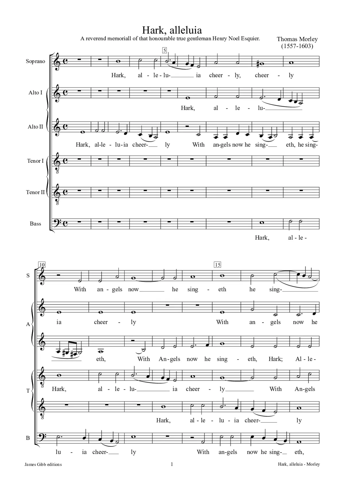 Hark, alleluia - Page 1