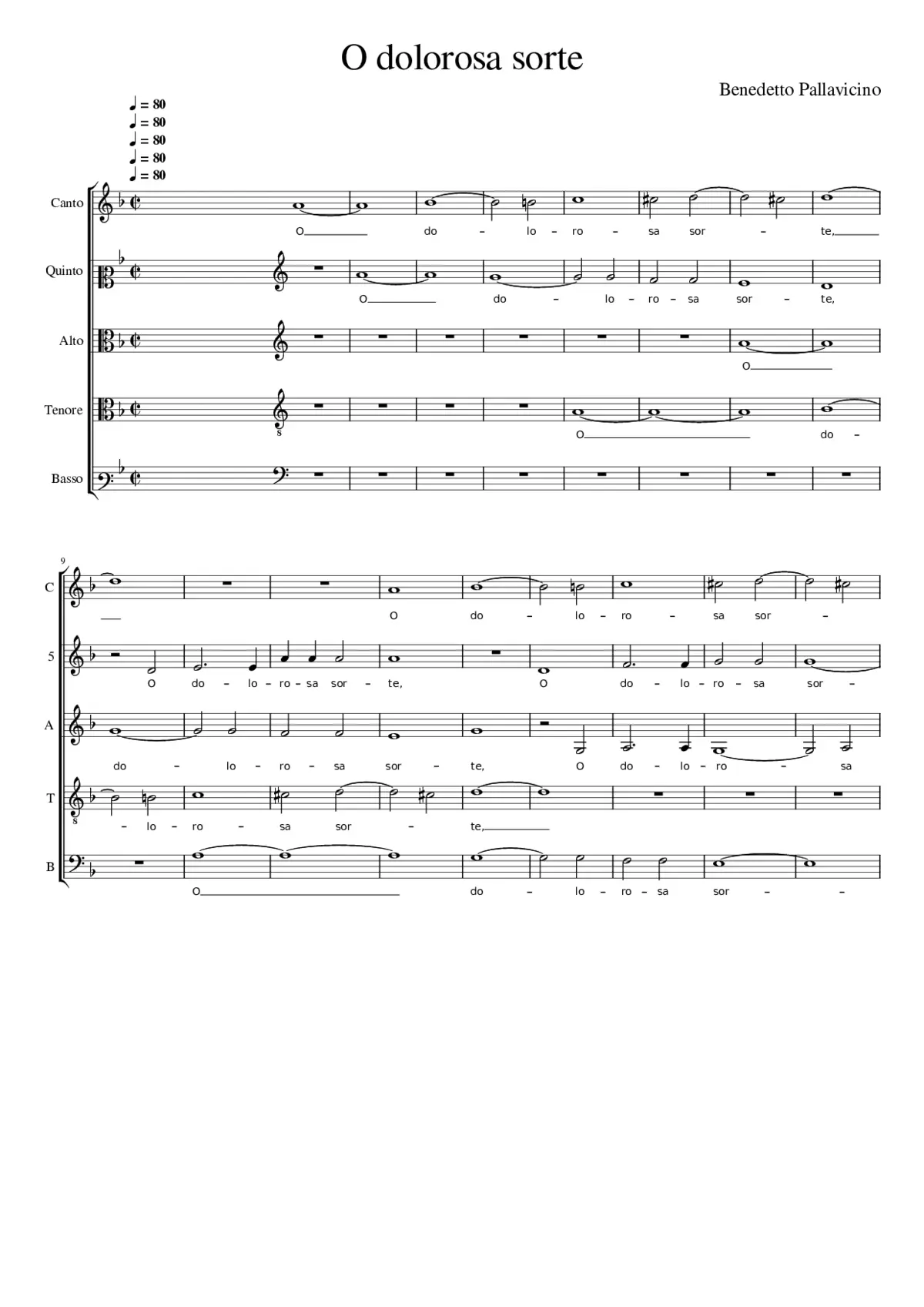 O dolorosa morte - Page 1