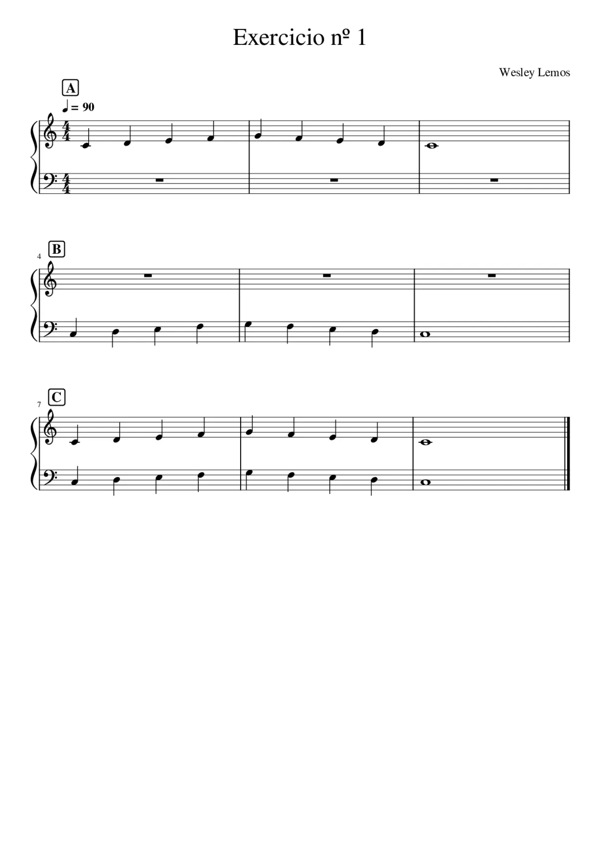 Exercicio nº 1a Piano - Page 1