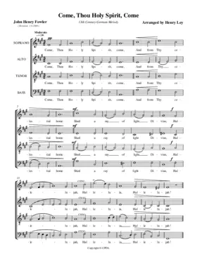 Come, Thou Holy Spirit
