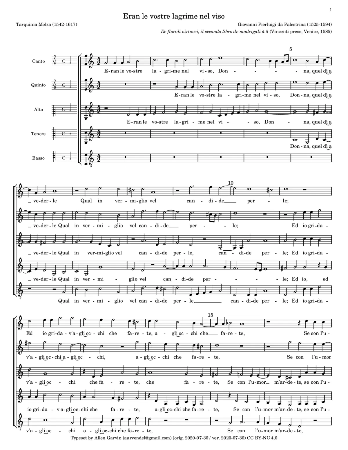 Eran le vostre lagrime - Page 1