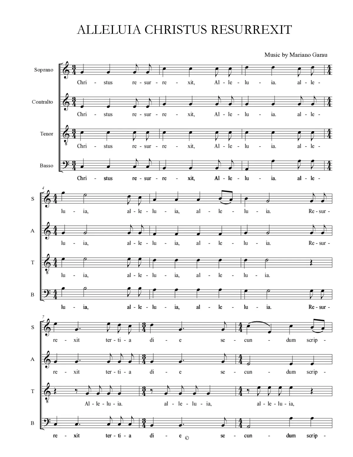Alleluia Christus resurrexit - Page 1