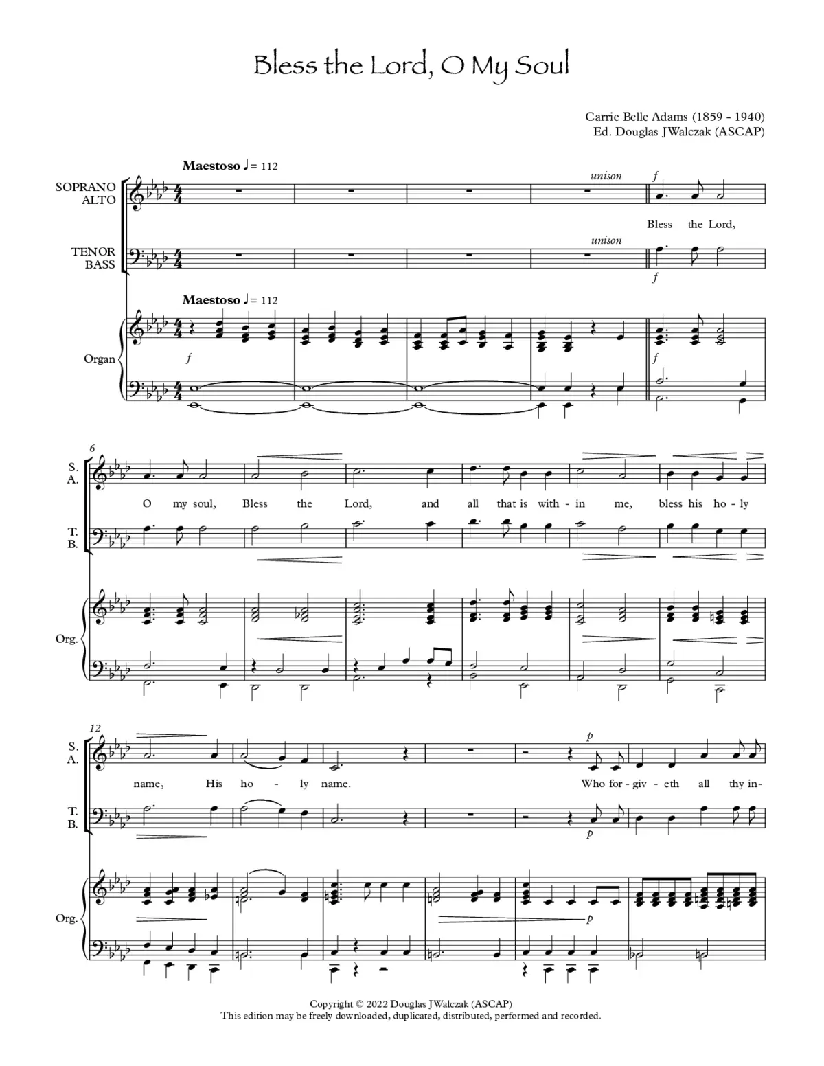 Bless the Lord, O my soul - Page 1