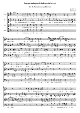 Animam meam dilectam, ZWV 55:15