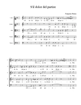 S'il dolor del partire