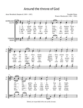 Around the throne of God