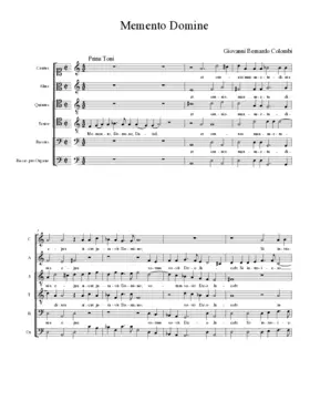 Memento Domine