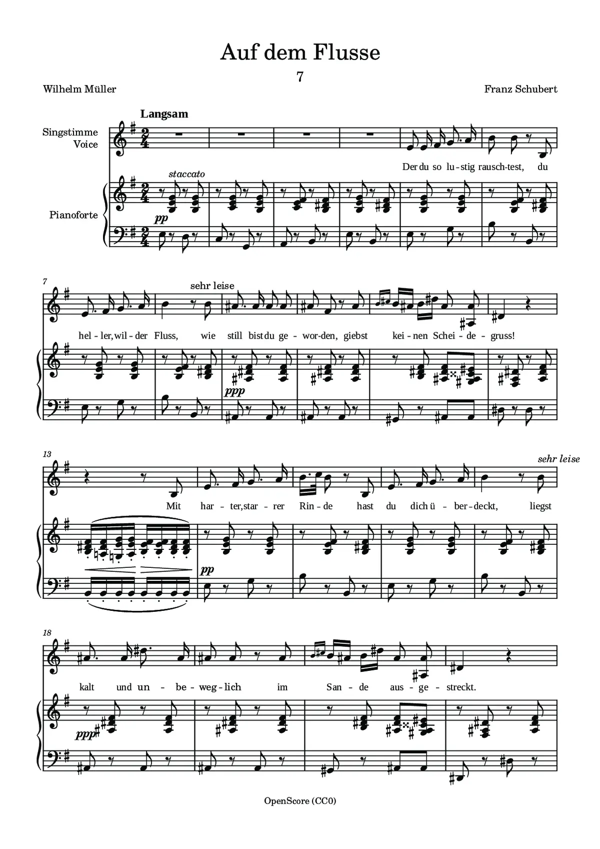 Auf dem Flusse - Page 1