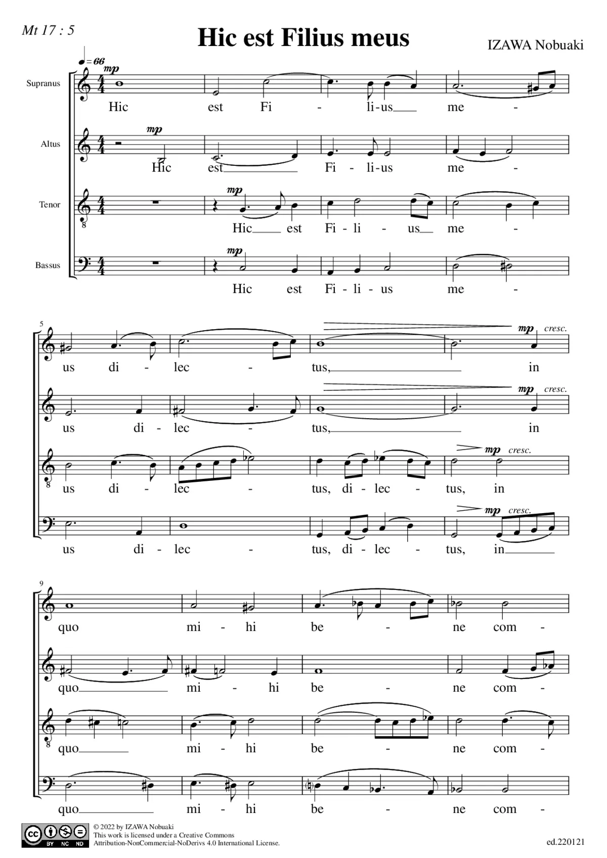 Hic est Filius meus - Page 1