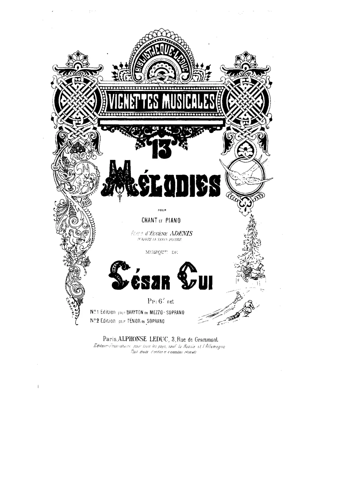 13 Mélodies - Page 1