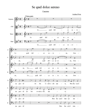 Se quel dolce sereno