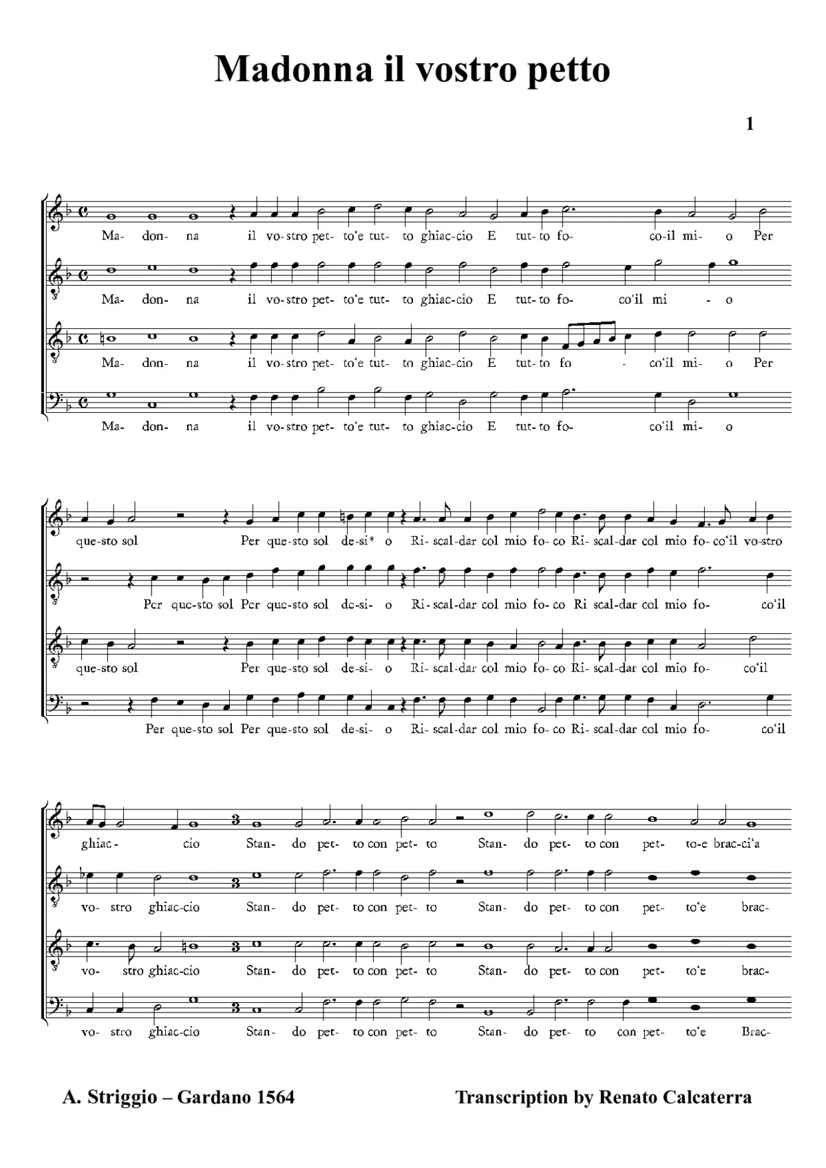 Madonna il vostro petto - Page 1