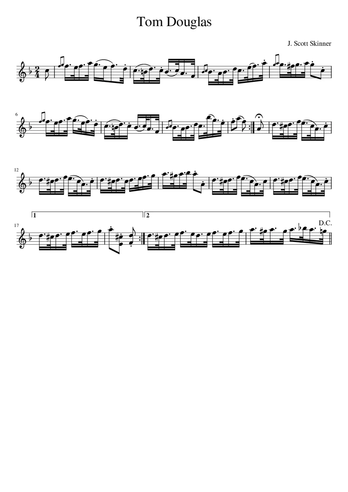 Tom Douglas - Page 1