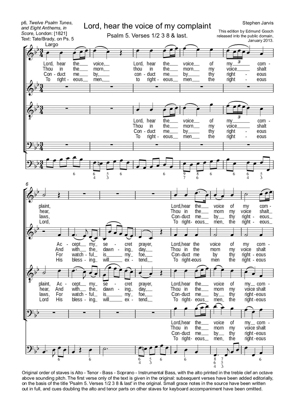 Lord, hear the voice of my complaint - Page 1