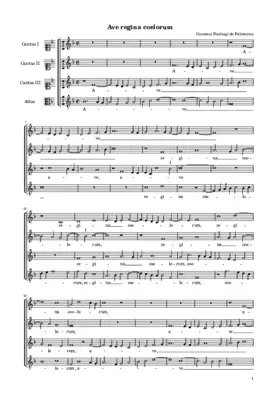 Ave Regina coelorum a 4