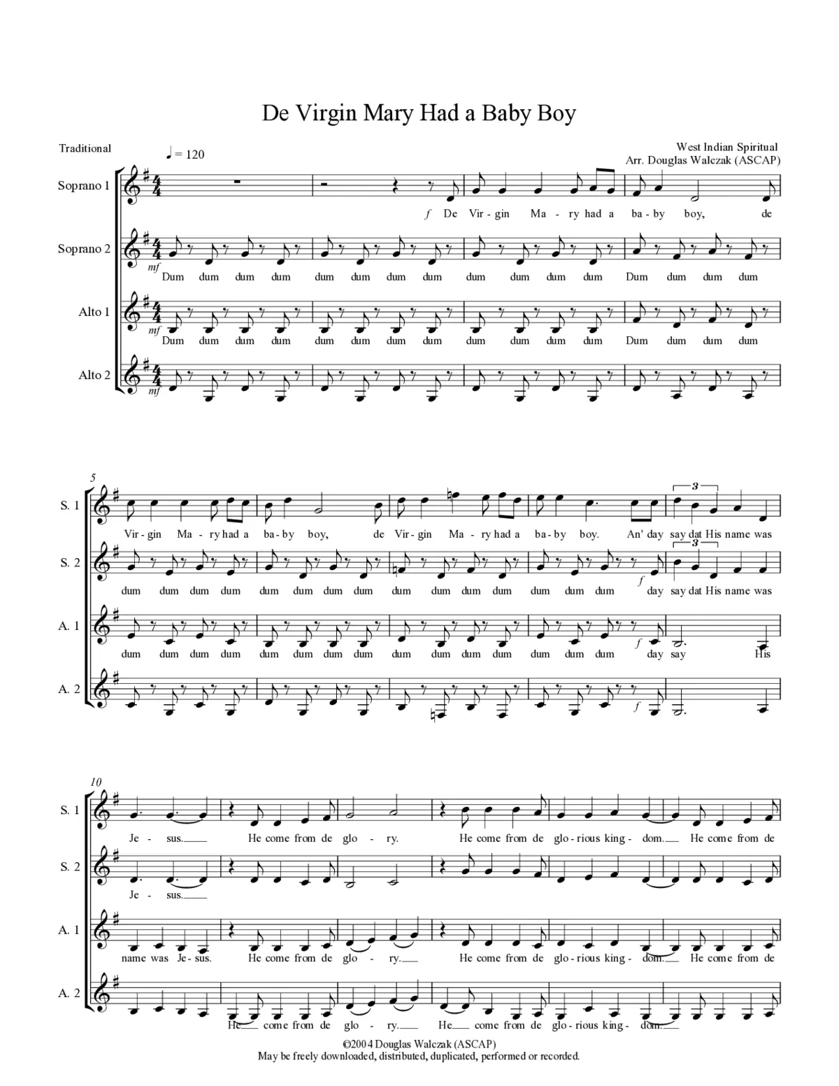 De virgin Mary had a baby boy - Page 1