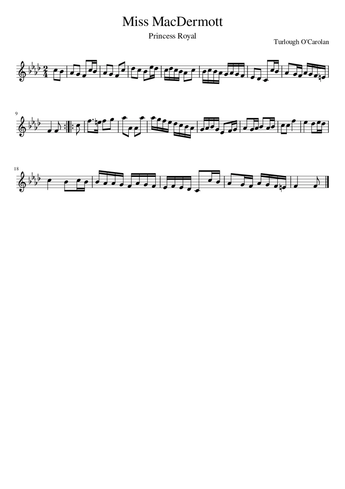 Miss MacDermott - Page 1