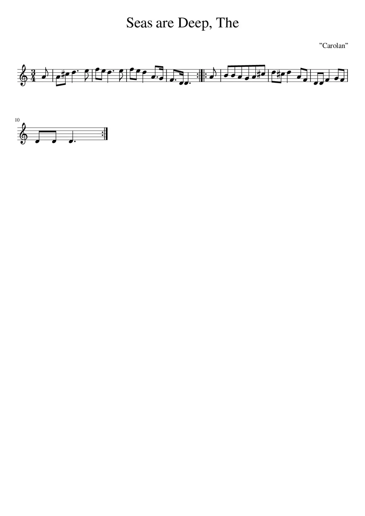 The Seas Are Deep - Page 1