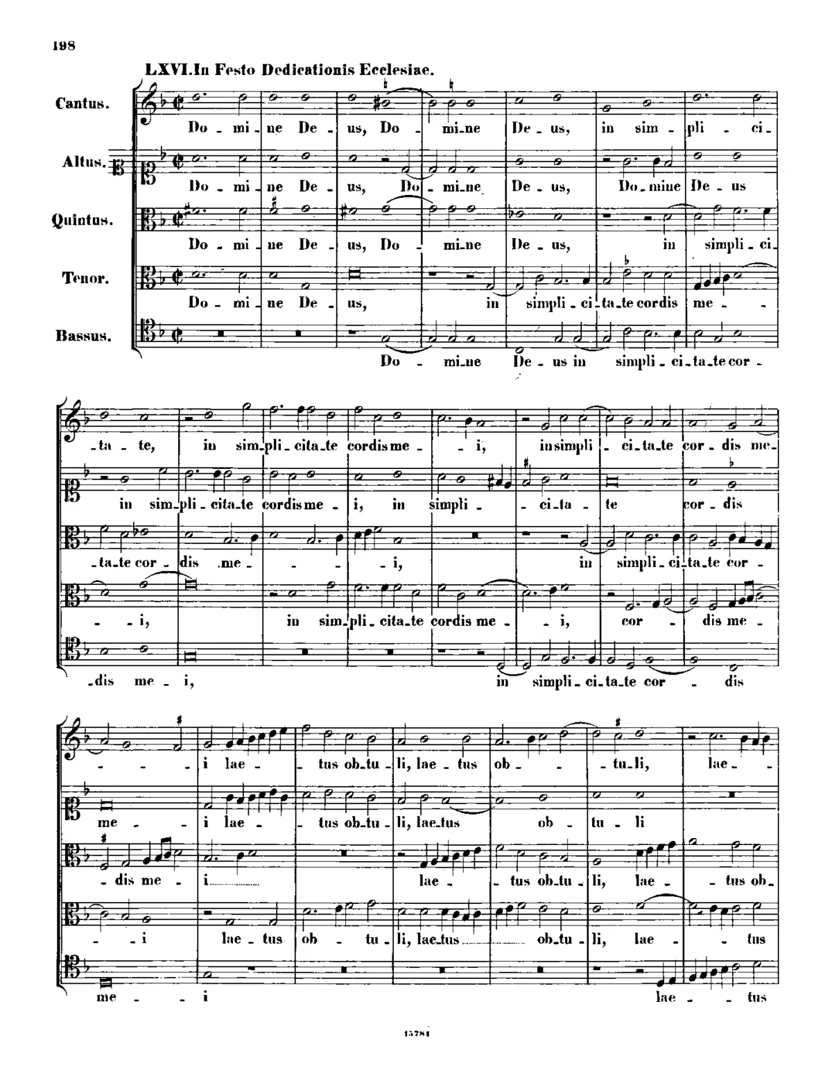 Domine Deus in simplicitate - Page 1