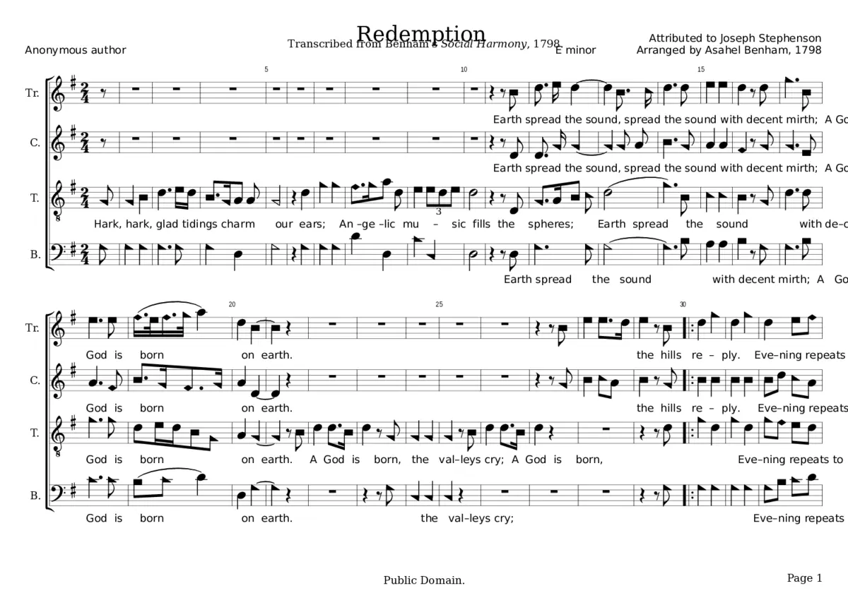 Redemption - Joseph Stephenson - Page 1