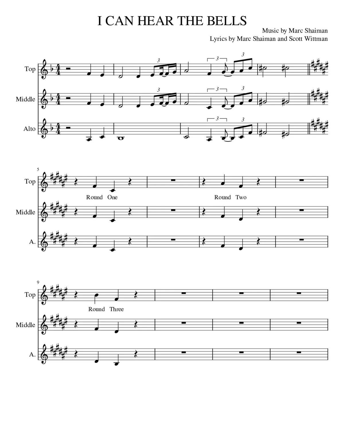 Hairspray - i can hear the bells - Page 1