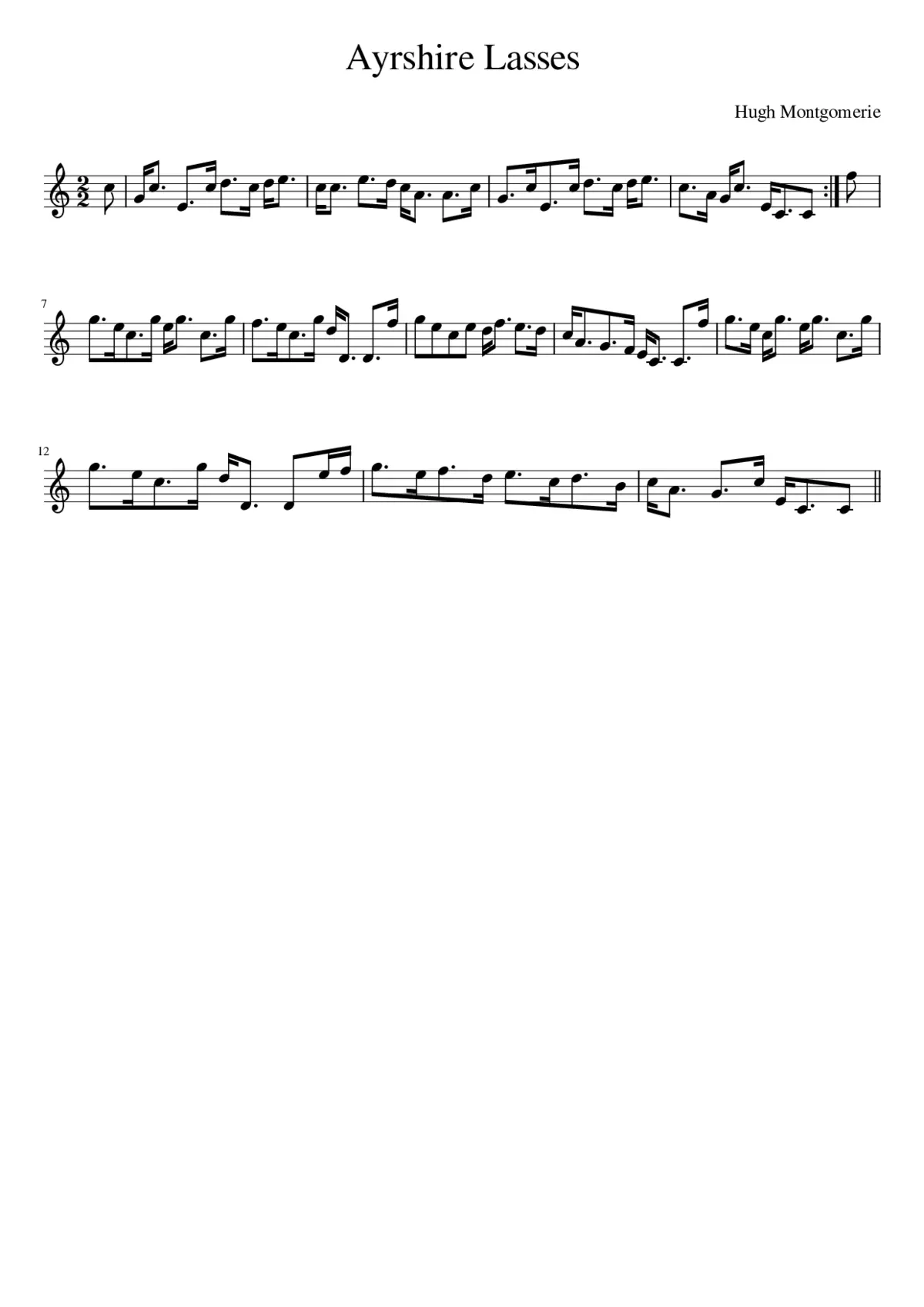 Ayrshire Lasses - Page 1