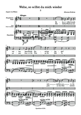 Wehe, so willst du mich wieder