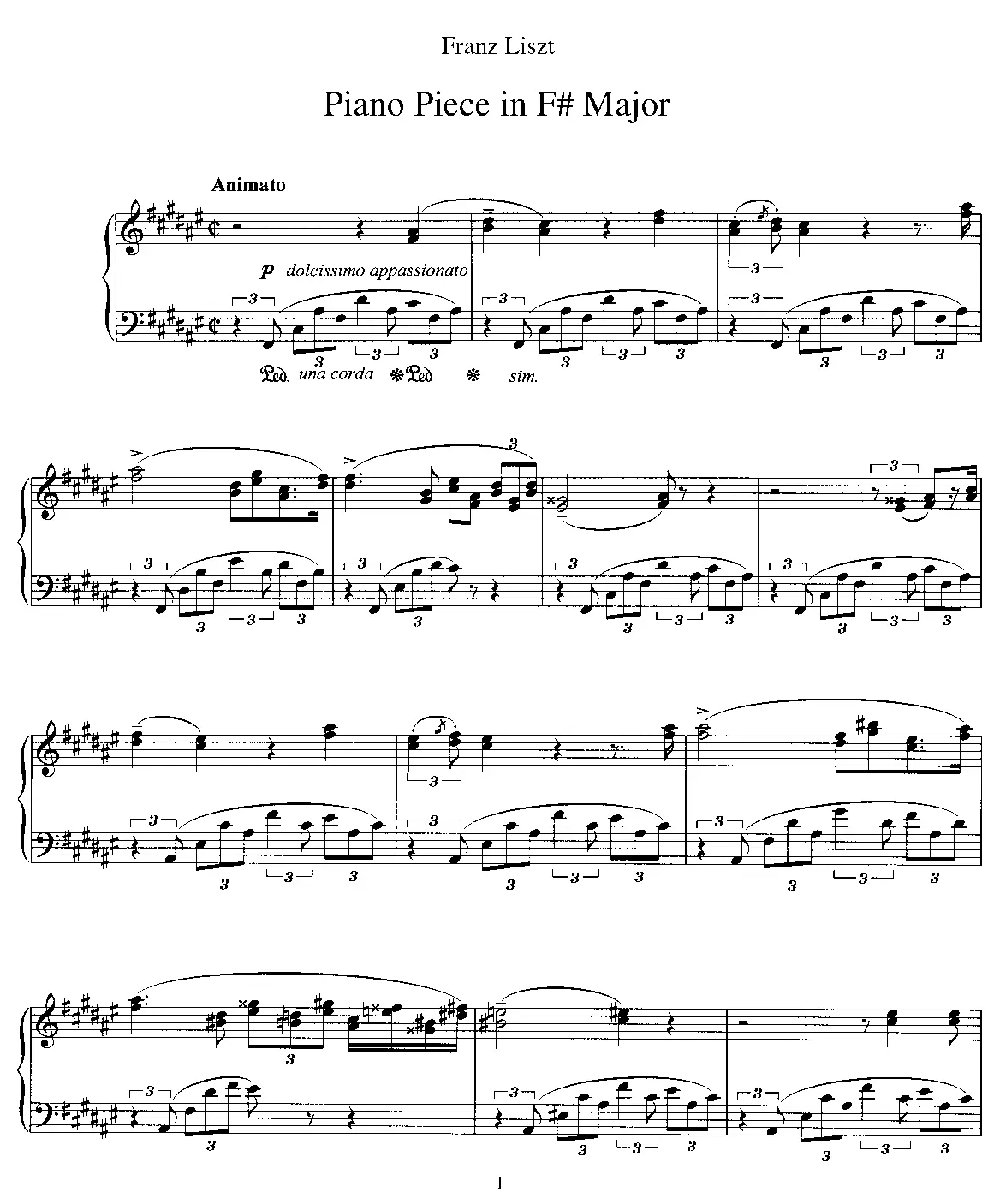 Klavierstück - Page 1