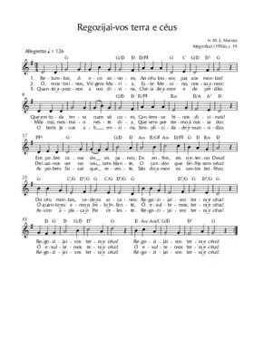 Regozijai-vos terra e céus