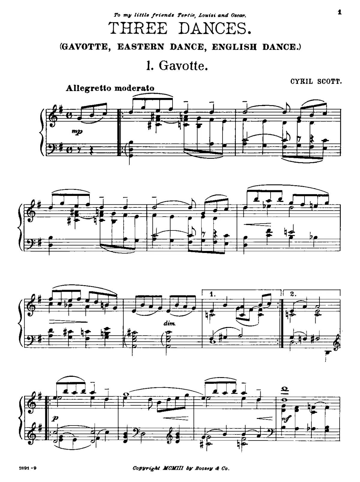 3 Dances - Page 1