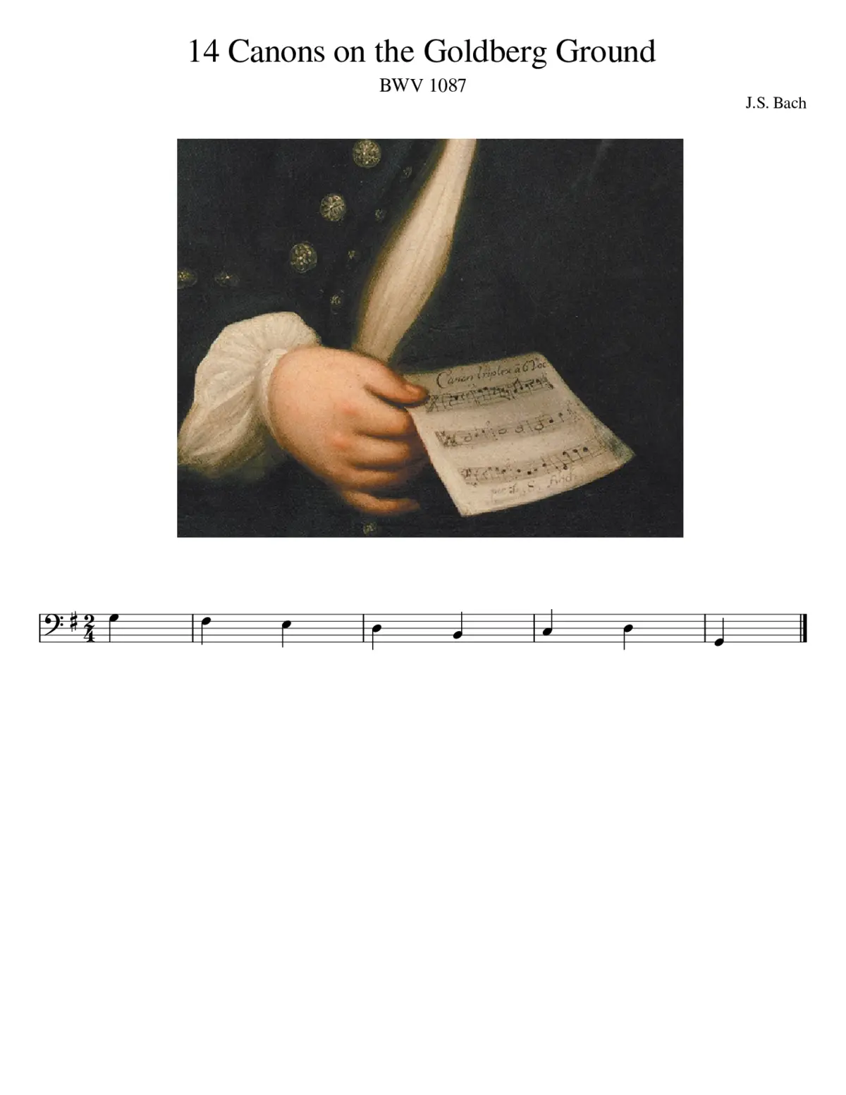 14 Canons BWV 1087 - Page 1