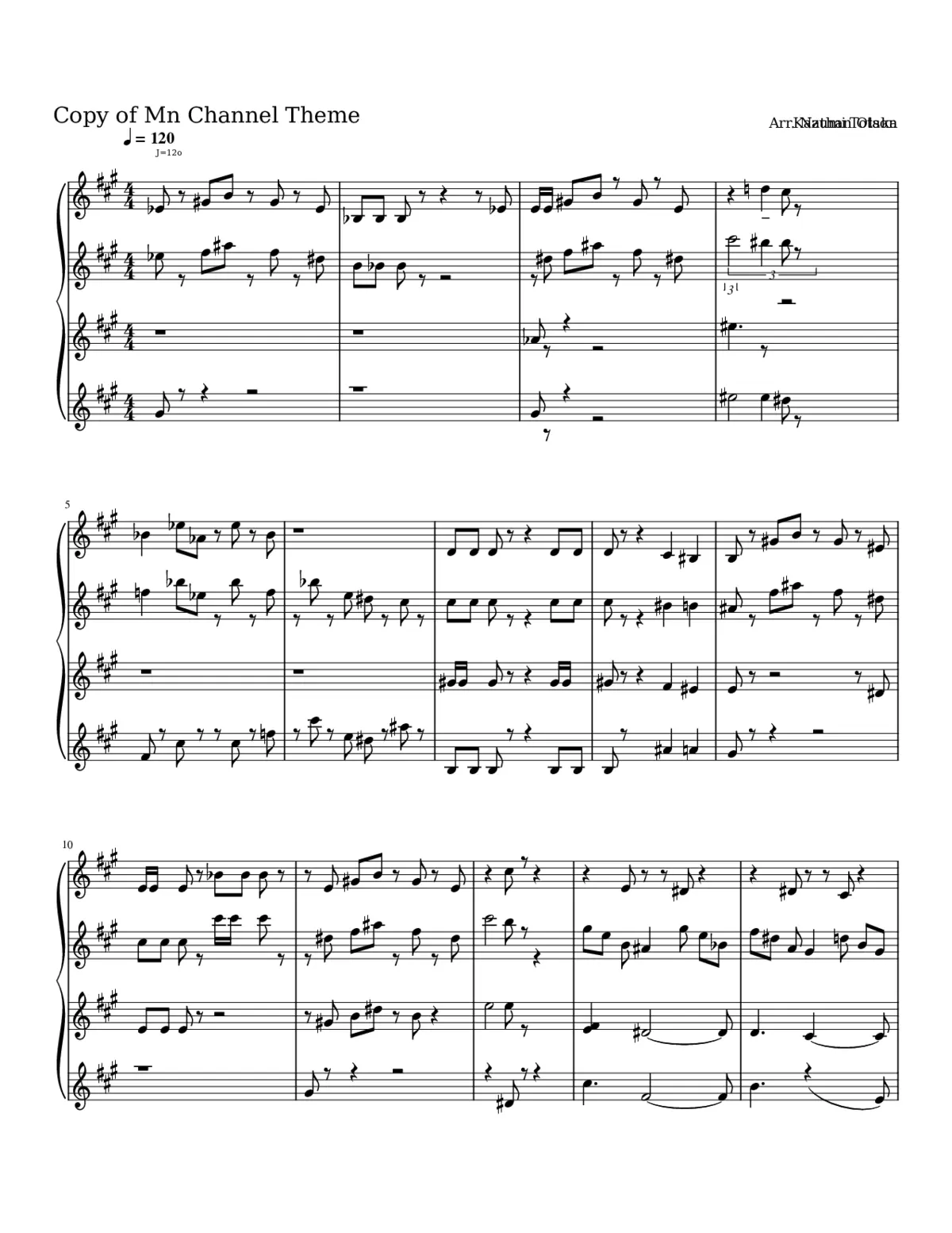 Mii Channel Theme - Page 1