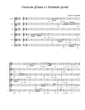Gioiscan gl'anni e i fortunati giorni