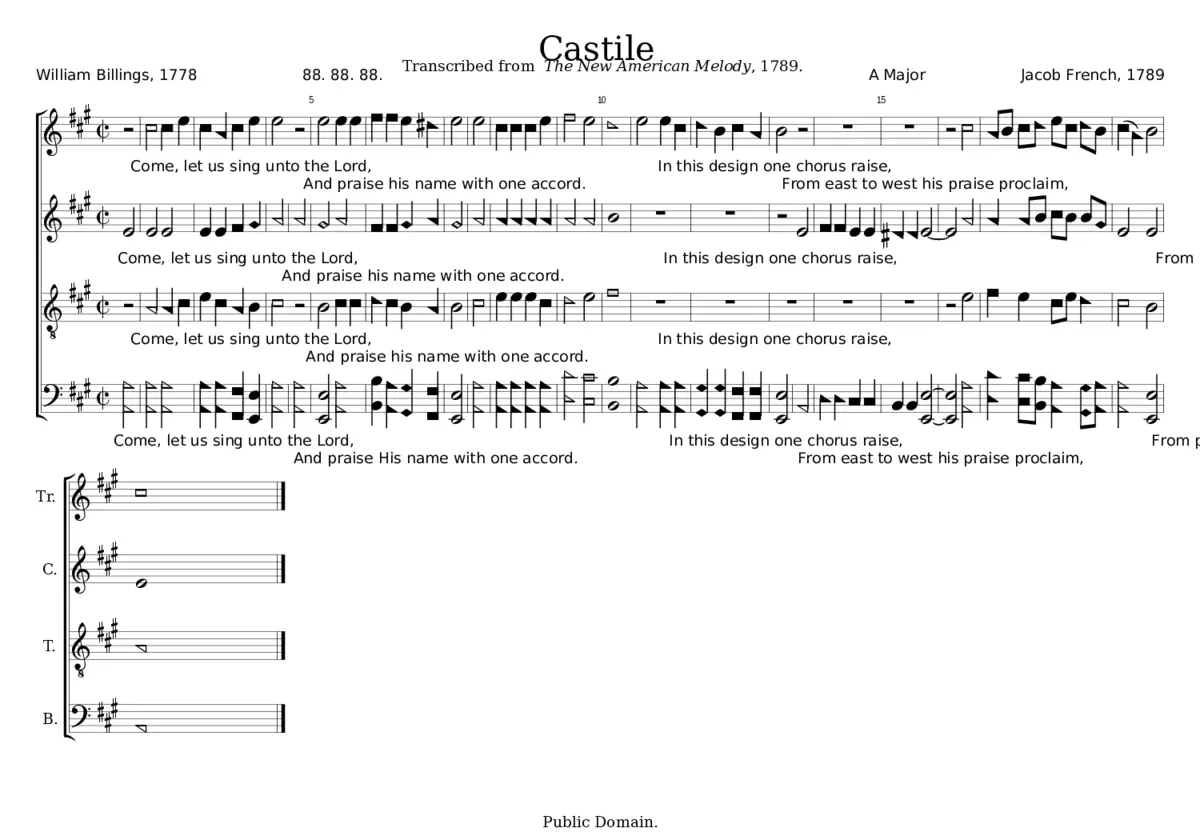 Castile - Jacob French - Page 1