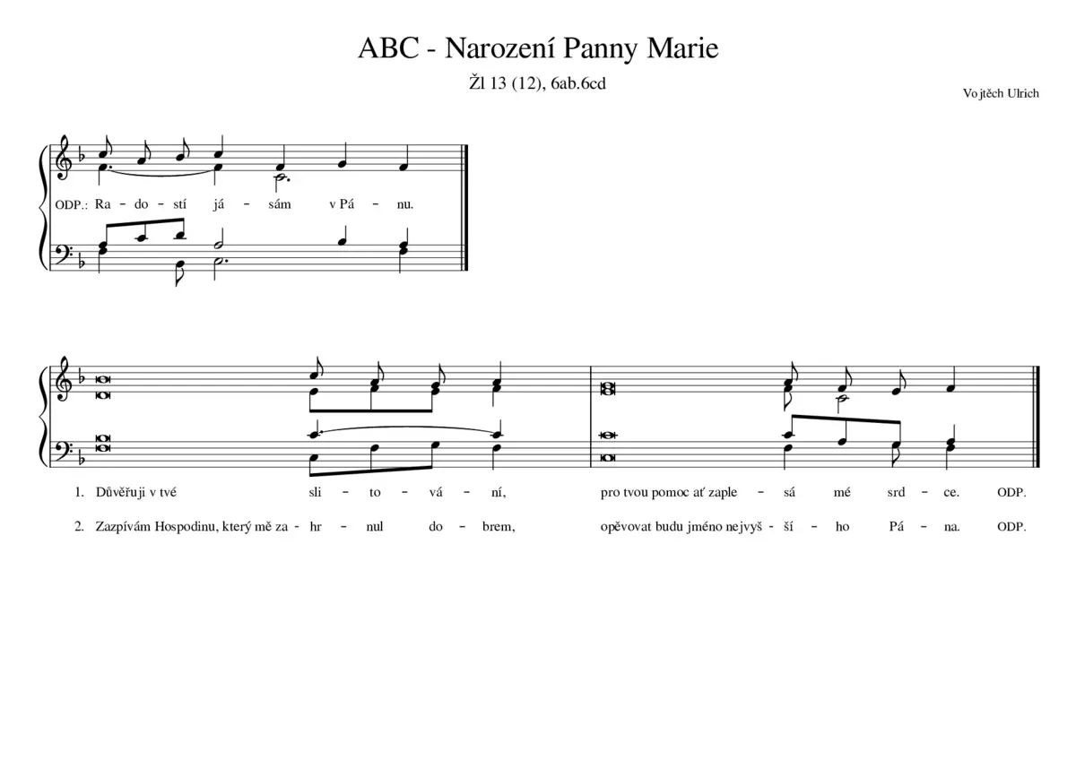 ABC - Narození Panny Marie - Page 1